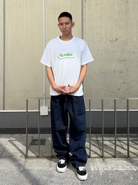 「XLARGE（エクストララージ）のアイテム」を使った、香村大貴さん（メンズ・165cm）の夏コーディネート