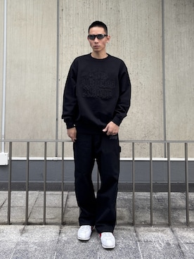 「XLARGE（エクストララージ）のアイテム」を使った、香村大貴さん（メンズ・165cm）の冬コーディネート