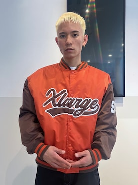 「XLARGE（エクストララージ）のアイテム（スタジャン）」を使った、香村大貴さん（メンズ・166cm）の春コーディネート