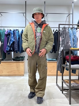 香村大貴さん（メンズ・167cm）の秋コーディネート