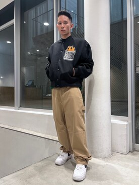 香村大貴さん（メンズ・166cm）の秋コーディネート