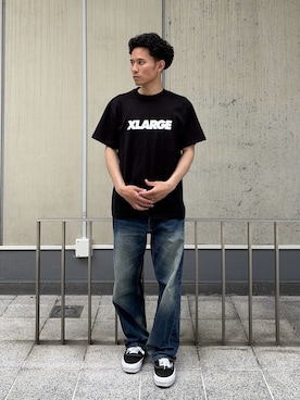 「XLARGE（エクストララージ）のアイテム（パンツ）」を使った、香村大貴さん（メンズ・165cm）の春コーディネート