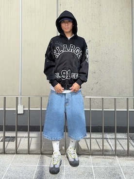 「XLARGE（エクストララージ）のMULTI ZIP HOODED SWEATSHIRT（パーカー、その他）」を使った、香村大貴さん（メンズ・165cm）の夏コーディネート