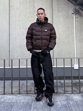 「アイテム（手袋）」を使った、香村大貴さん（メンズ・165cm）の秋コーディネート