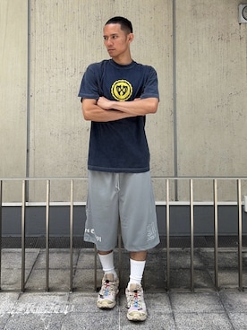 「XLARGE（エクストララージ）のアイテム」を使った、香村大貴さん（メンズ・165cm）の夏コーディネート