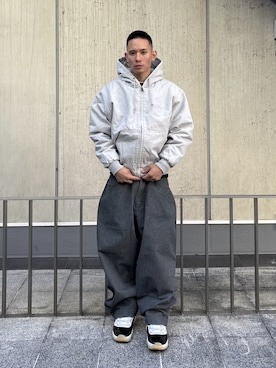 「XLARGE（エクストララージ）のアイテム」を使った、香村大貴さん（メンズ・165cm）の冬コーディネート