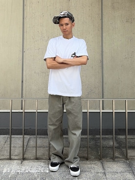 「XLARGE（エクストララージ）のXLARGE LA MESH CAP（キャップ、その他）」を使った、香村大貴さん（メンズ・165cm）の夏コーディネート