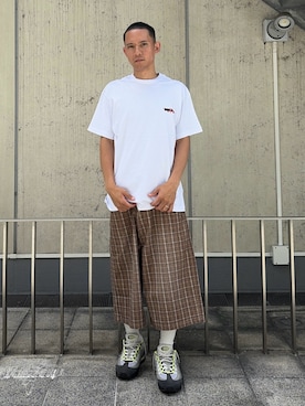 「XLARGE（エクストララージ）のアイテム」を使った、香村大貴さん（メンズ・165cm）の夏コーディネート