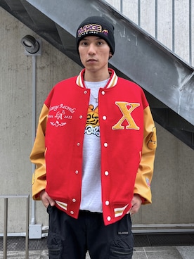 香村大貴さん（メンズ・166cm）の冬コーディネート