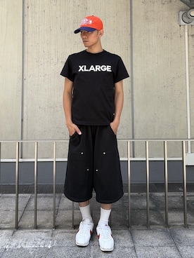 「XLARGE（エクストララージ）のアイテム」を使った、香村大貴さん（メンズ・165cm）の夏コーディネート