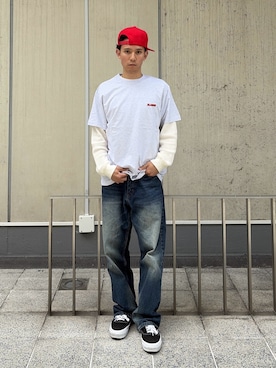 「XLARGE（エクストララージ）のアイテム（パンツ）」を使った、香村大貴さん（メンズ・165cm）の春コーディネート