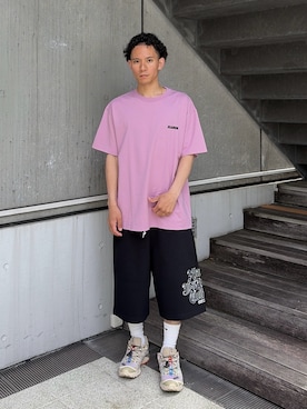「XLARGE（エクストララージ）のアイテム」を使った、香村大貴さん（メンズ・165cm）の夏コーディネート