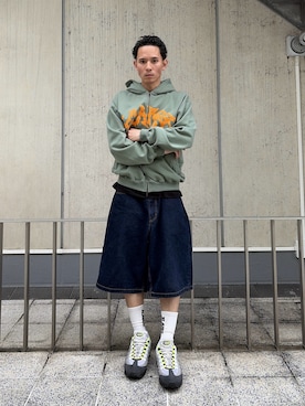 「XLARGE（エクストララージ）のアイテム」を使った、香村大貴さん（メンズ・165cm）の春コーディネート