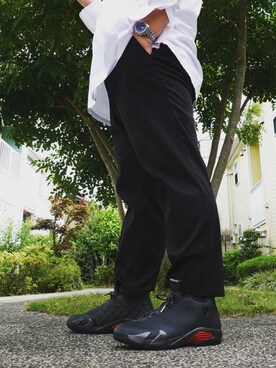 「JOSEPH ABBOUD（ジョセフアブード）のアイテム」を使った、前澤善晴さん（メンズ・178cm）の夏コーディネート