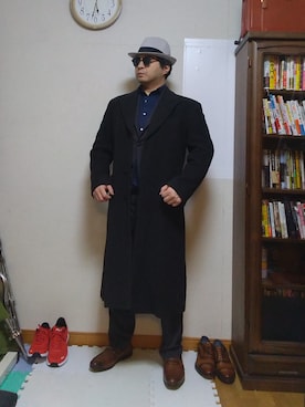 「connect（コネクト）のアイテム」を使った、加藤智雅さん（メンズ・172cm）の秋コーディネート