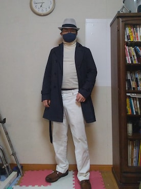 「connect（コネクト）のアイテム」を使った、加藤智雅さん（メンズ・172cm）の夏コーディネート