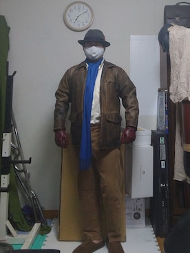 「KNOX（ノックス）のアイテム（ハット）」を使った、加藤智雅さん（メンズ・172cm）の秋コーディネート