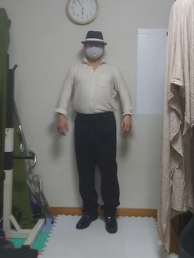 「EK BY NEW ERA（イーケーバイニューエラ）のアイテム」を使った、加藤智雅さん（メンズ・172cm）の夏コーディネート