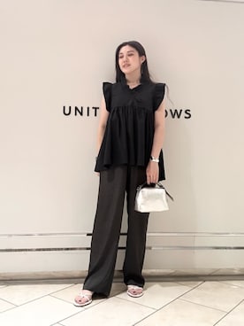 「LOEFF」｜「アイテム（アクセサリー）」を使った、矢作（yahagi）さん（レディース・158cm）の夏コーディネート