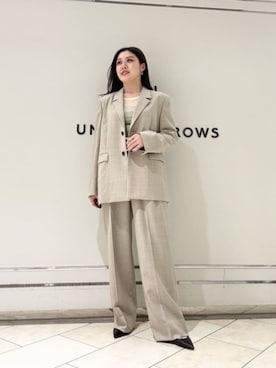 「UNITED ARROWS（ユナイテッドアローズ）のアイテム」を使った、矢作（yahagi）さん（レディース・158cm）の春コーディネート