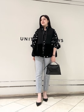 「united arrows」｜矢作（yahagi）さん（レディース・158cm）の秋コーディネート