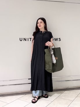 「NOMADIS（ノマディス）のアイテム」を使った、矢作（yahagi）さん（レディース・158cm）の夏コーディネート