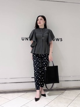 「UNITED ARROWS（ユナイテッドアローズ）のアイテム」を使った、矢作（yahagi）さん（レディース・158cm）の夏コーディネート