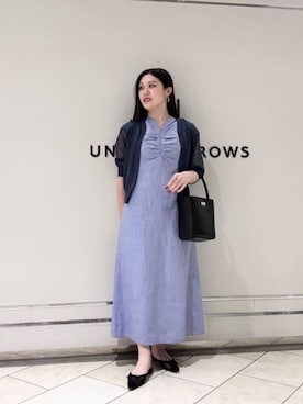 「UNITED ARROWS（ユナイテッドアローズ）のアイテム」を使った、矢作（yahagi）さん（レディース・158cm）の夏コーディネート