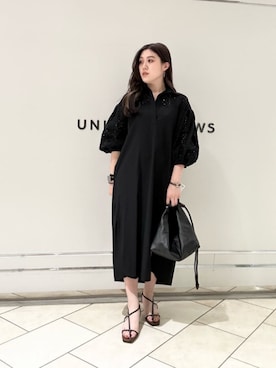 「TICCA（ティッカ）のアイテム（ワンピース/ドレス）」を使った、矢作（yahagi）さん（レディース・158cm）の春コーディネート