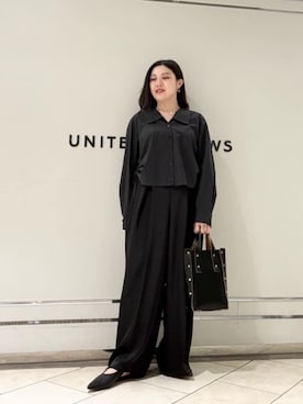 「AEWEN MATOPH（イウエン マトフ）のアイテム」を使った、矢作（yahagi）さん（レディース・158cm）の春コーディネート