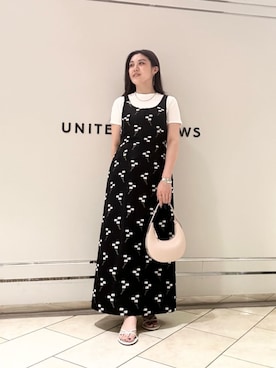 「LOEFF」｜「アイテム（アクセサリー）」を使った、矢作（yahagi）さん（レディース・158cm）の夏コーディネート