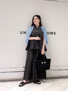「UNITED ARROWS（ユナイテッドアローズ）のアイテム」を使った、矢作（yahagi）さん（レディース・158cm）の夏コーディネート