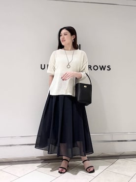 「UNITED ARROWS（ユナイテッドアローズ）のアイテム」を使った、矢作（yahagi）さん（レディース・158cm）の夏コーディネート