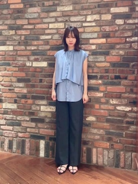 「オフィスカジュアル」｜fujiwaraさん（レディース・168cm）の夏コーディネート