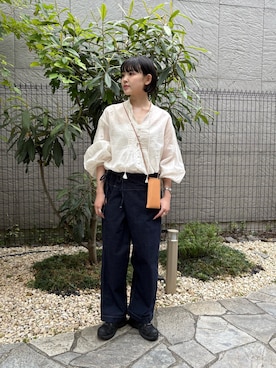 「アイテム（パンツ）」を使った、おまつさん（レディース・162cm・20代）の秋コーディネート
