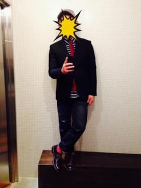 「HBNS（ハバノス）のアイテム」を使った、Rickyさん（メンズ・165cm）の冬コーディネート