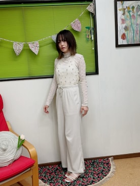 「MAISON SPECIAL（メゾンスペシャル）のアイテム」を使った、小都ミクさん（レディース・157cm）の夏コーディネート