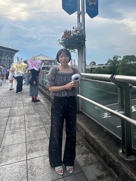 「GRL（グレイル）のアイテム（その他トップス）」を使った、てゃさん（レディース・153cm）の夏コーディネート