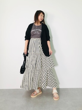 Fujichi15さん（レディース・159cm）の夏コーディネート