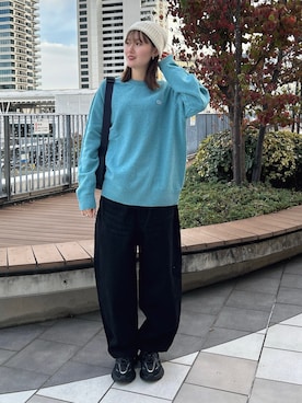 「LACOSTE（ラコステ）のアイテム」を使った、Yuiさん（レディース・165cm）の秋コーディネート