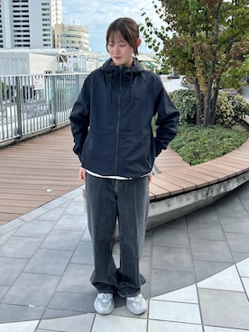 「アイテム（マウンテンパーカー）」を使った、Yuiさん（レディース・165cm）の秋コーディネート