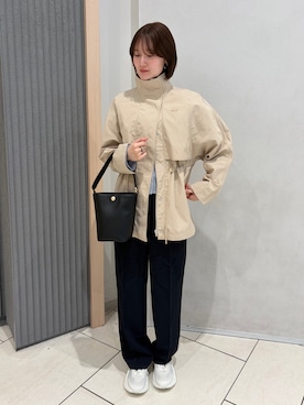 「LACOSTE（ラコステ）のアイテム」を使った、Yuiさん（レディース・165cm）の春コーディネート