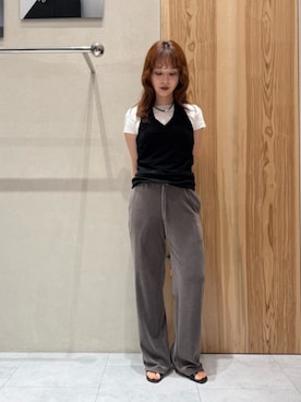 「ATTISESSION（アティセッション）のアイテム」を使った、稲本（inamoto）さん（レディース・160cm）の夏コーディネート