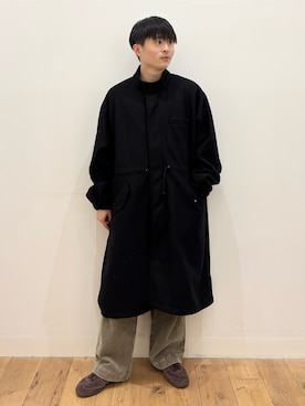 「アイテム（モッズコート）」を使った、yukiさん（メンズ・168cm）の冬コーディネート