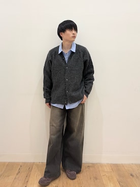 「SENSE OF PLACE by URBAN RESEARCH（センスオブプレイスバイアーバンリサーチ）のアイテム（カーディガン/ボレロ）」を使った、yukiさん（メンズ・168cm）の秋コーディネート