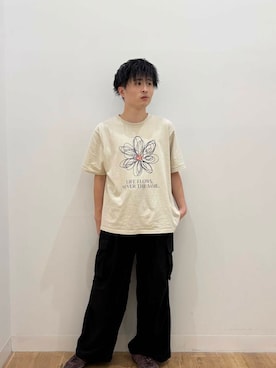 「グラフィックt」｜yukiさん（メンズ・168cm）の夏コーディネート