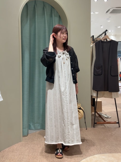 セール】【全骨格褒められ／体型カバー】2WAYリネンリボン