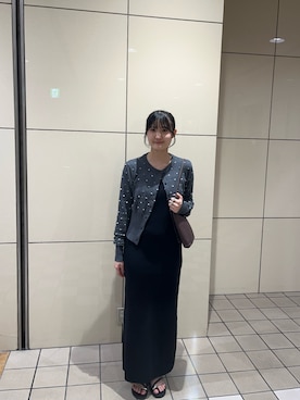 「SHENERY（シーナリー）のアイテム（ワンピース）」を使った、IEHISA_162cmさん（レディース・162cm）の秋コーディネート
