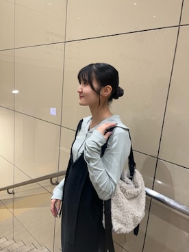 「SHENERY（シーナリー）のアイテム（ワンピース）」を使った、IEHISA_162cmさん（レディース・162cm）の秋コーディネート