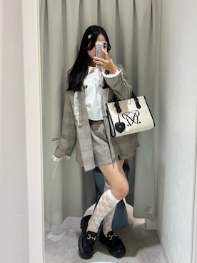 「OLIVE des OLIVE（オリーブデオリーブ）のアイテム」を使った、rikooliveさん（レディース・155cm）の春コーディネート